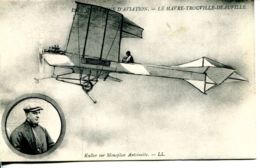 N°66599 -cpa Semaine Aviation Le Havre Trouville : Kuller Sur Monoplan Antoinette- - Aviateurs