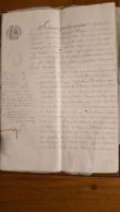 ACTE DE MARS 1855 ADJUDICATION DE TERRE  A BEIRE LE CHATEEL - Historische Dokumente