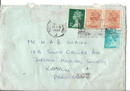 Great Britain 1979 Machine Stamps 2p, 10p, 1/2p Postal History Cover - Brieven En Documenten