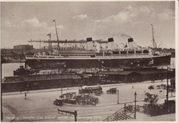 Dampfer/Paquebot "Cap Arcona",im Hamburger Hafen, Gelaufen - Passagiersschepen