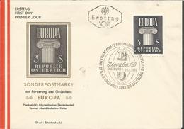 A 1961 EUROPA CEPT, AUSTRIA, FDC - 1961