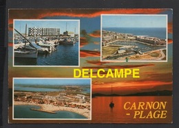 DF / 34 HÉRAULT / MAIGUIO - CARNON / CARNON PLAGE / CARTE MULTIVUES / CIRCULÉE EN 1977 - Mauguio