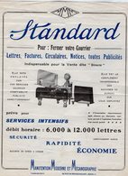 VP13.414 - Pub - PARIS - Document Commercial Société M.M.M  Machine Standard Pour Fermer Votre Courrier - Publicités