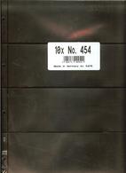 SAFE/I.D. - Feuilles COMPACT A4 - 4 BANDES - REF. 454 (10) - Fond Noir - For Stockbook