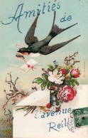 Delcampe - PARIS AMITIES DE L'AVENUE REILLE (CARTE PAILLETTES) RARE - Paris (14)