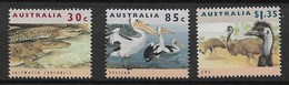 AUSTRALIA 1994, Crocodile, Pelican And Ostriches - Ostriches