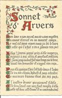 Carte Avec Enluminures ( Maximes  Sonnet D'Arvers)  Format 9.5x 14 Cm - Filosofia & Pensatori