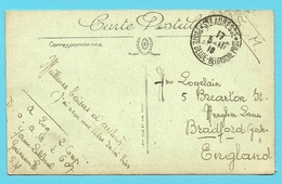 Kaart (vanuit GAINNEVILLE) Stempel Ste-ADRESSE / POSTE BELGE - Armada Belga