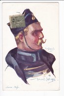 LANCIER BELGE(Portrait) - Aquarelle Signée: Aerschot. Sept 1914 - Ein Dupuis - War 1914-18