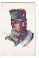 Infanterie Serbe (Portrait) - Aquarelle Signée: Misch Oct 1914 - Ein Dupuis - War 1914-18