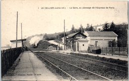 44 - Le CELLIER --  La Gare , Au Passage De L'express De Paris - Le Cellier