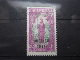 VEND BEAU TIMBRE D ' OUBANGUI N° 34 , X !!! - Ongebruikt