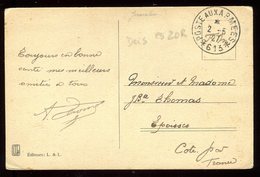 Oblitération " Poste Aux Armees 613 " Sur Carte Postale ( Judaïque) En FM Pour Epoisses En 1927 - N183 - Military Postmarks From 1900 (out Of Wars Periods)