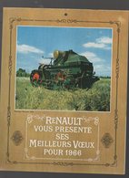 Calendrier RENAULT Machines Agricoles 1966 (CAT 1279) - Grand Format : 1961-70