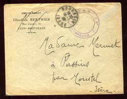 Enveloppe En FM De Bourgoin Pour Passins En 1940 - N204 - Guerra Del 1939-45