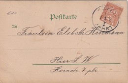 ALLEMAGNE  1898 POSTE PRIVEE  PAKET  FAHRT  CARTE ILLUSTREE DE BERLIN - Private & Local Mails