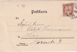 ALLEMAGNE  1899 POSTE PRIVEE  PAKET  FAHRT  CARTE ILLUSTREE - Private & Local Mails