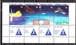 Marshall -1988. Programma Spaziale. Rampa Di Lancio, Rientro, Shuttle. Space Program. Launch Ramp, Return, Shuttle. MNH - Océanie