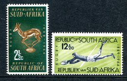 South Africa 1964 75th Anniversary Of South African Rugby Board Set LHM (SG 252-253) - Unused Stamps