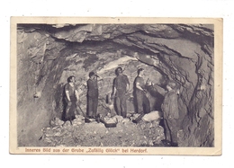 5243 HERDORF Sieg, Bergbau, Inneres Bild Aus Der Grube "Zufällig Glück", 1911 - Altenkirchen