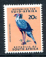South Africa 1969-72 Redrawn Definitives - Phosphor Bands - 20c Secretary Bird MNH (SG 296) - Unused Stamps