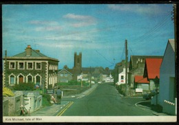 Ref 1241 - 1972 Postcard - Kirk Michael - Isle Of Man - Conference Slogan - Isla De Man