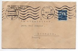 Tchécoslovaquie - 1936 -- Lettre De BRNO 2  Pour Limoges (France)tp Sur Lettre Personnalisée  ING ROBERT G.TUGEND-Cachet - Briefe U. Dokumente