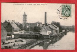 VITRY-en-ARTOIS - Vue Sur Le Canal ( Usine Electrique) -1907 - - Vitry En Artois