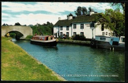 Ref 1242 - J. Salmon Postcard - Blue Lias Inn Stockton Southam Grand Union Canal Boat - Warwickshire - Otros & Sin Clasificación