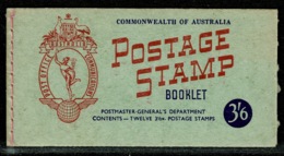Ref 1242 - 1953 Australia 3/6 Stamp Booklet SG 32 (Stamps SG 262a) - Libretti