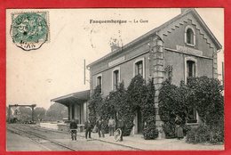 FOUQUEMBERGUES - La Gare - 1907 - - Fauquembergues