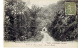 Cpa Thury Harcourt Chemin De La Roche Bimel - Thury Harcourt
