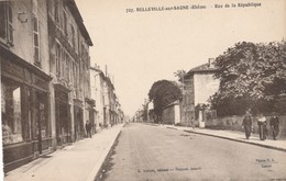 CPA - France - (69) Rhône - Belleville Sur Saone - Rue De La République - Belleville Sur Saone