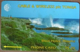 Tonga - TON-03, GPT, 1CTGC, Blow Holes, Houma, Coastal Areas, 5,000ex, 1994, Used - Tonga