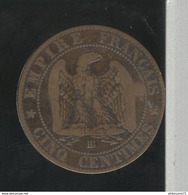 5 Centimes France 1861 BB - TTB - Sonstige & Ohne Zuordnung