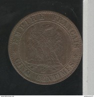 5 Centimes France 1853 B - TTB - Otros & Sin Clasificación