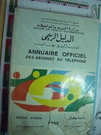 ANNUAIRE TÉLÉPHONIQUE OFFICIEL-RÉGION D'ORAN-1990 - Directorios Telefónicos