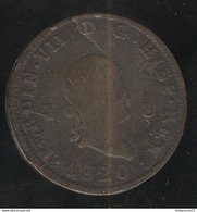 8 Maravédis Espagne 1820 Ferdinand VII - TB - Primi Conii