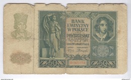 Billet 50 Zlotych Pologne 1940 - Pologne