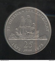 25 Pence Ste Helène 1973 Tricentenaire 1673-1973 - Sint-Helena