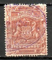 AFRIQUE DU SUD - (Compagnie Britannique) - 1890-91 - N° 11 - 10 L. Brun-rouge - (Armoiries) - Unclassified