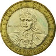 Monnaie, Chile, 100 Pesos, 2008, Santiago, TTB, Bi-Metallic, KM:236 - Chili