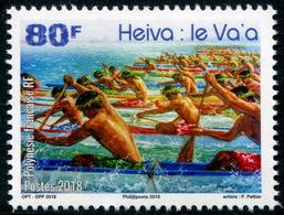 Polynésie Française 2018 - Heiva, Le Va'a, Course De Pirogues - 1 Val Neufs // Mnh - Unused Stamps