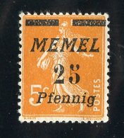 W-7991  Memel 1922  Mi.# 58 (*) ( Cat. 0.30 € )  - Offers Welcome! - Nuevos