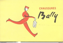 Buvard  Bally - Chaussures - Tampon 91 Rue De Passy Paris Xvi - Très Bon état - Schoenen