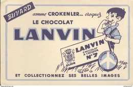 Buvard Chocolat Lanvin - Comme Crokenler Croquez - Bon état - Cocoa & Chocolat