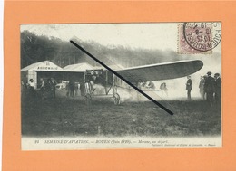 CPA -  Semaine D'Aviation  - Rouen (Juin 1910) - Morane Au Départ (avion , Avions ) - Rouen