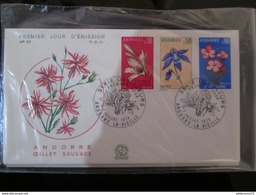 Lot De 11 FDC Andorre / Andorra 1973-1976 - Otros & Sin Clasificación