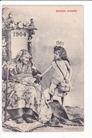 BONNE ANNÉE 1905 - "Ôte Toi De La Que Je M'y Mette" (enfant Et Vielle Femme) - Autres & Non Classés