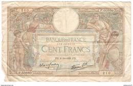 Billet 100 Francs France Merson 6-10-1938 - 100 F 1908-1939 ''Luc Olivier Merson''